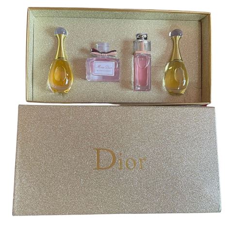 dior vintage miniature perfume|miss Dior mini gift set.